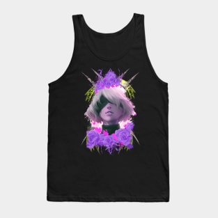 RobotGirl - Purple Roses Tank Top